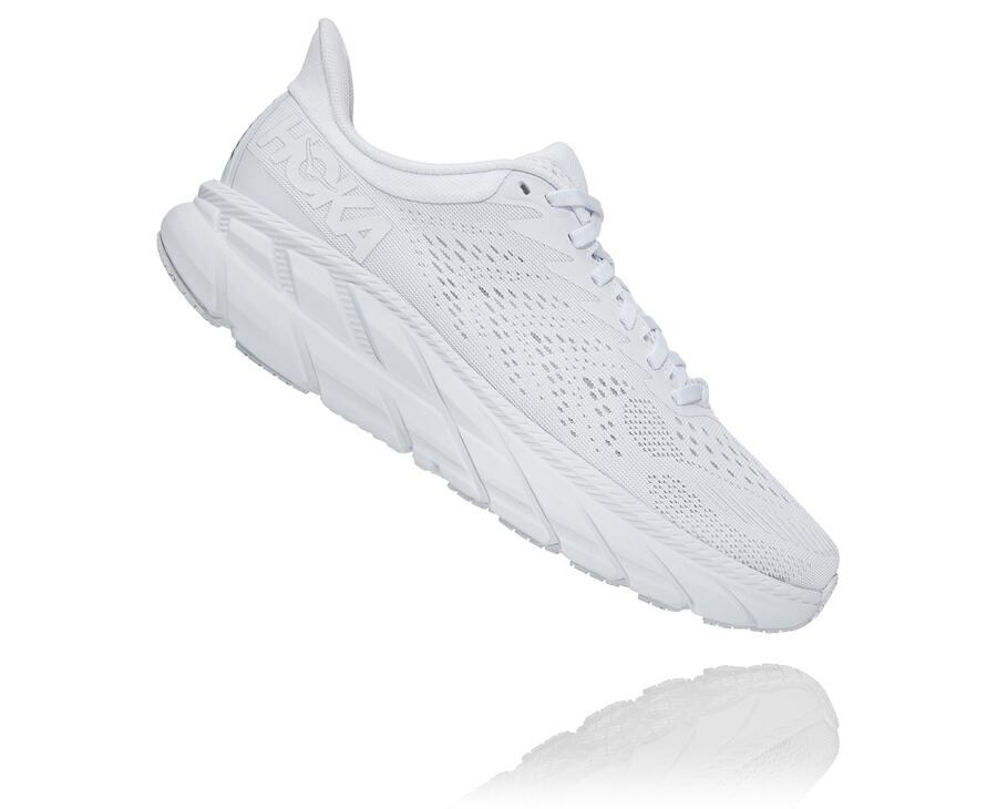 Tenis Hoka One One Mujer Blancos - Clifton 7 - QCWV95146